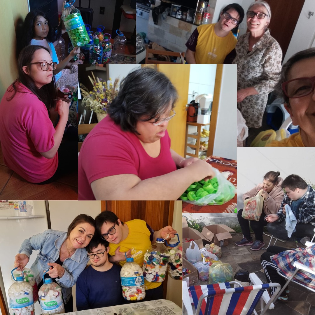 familiares e integrantes da associação